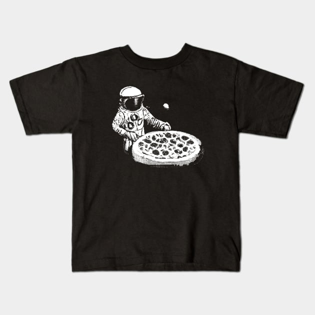 Space Pizza Maker Kids T-Shirt by Lolebomb